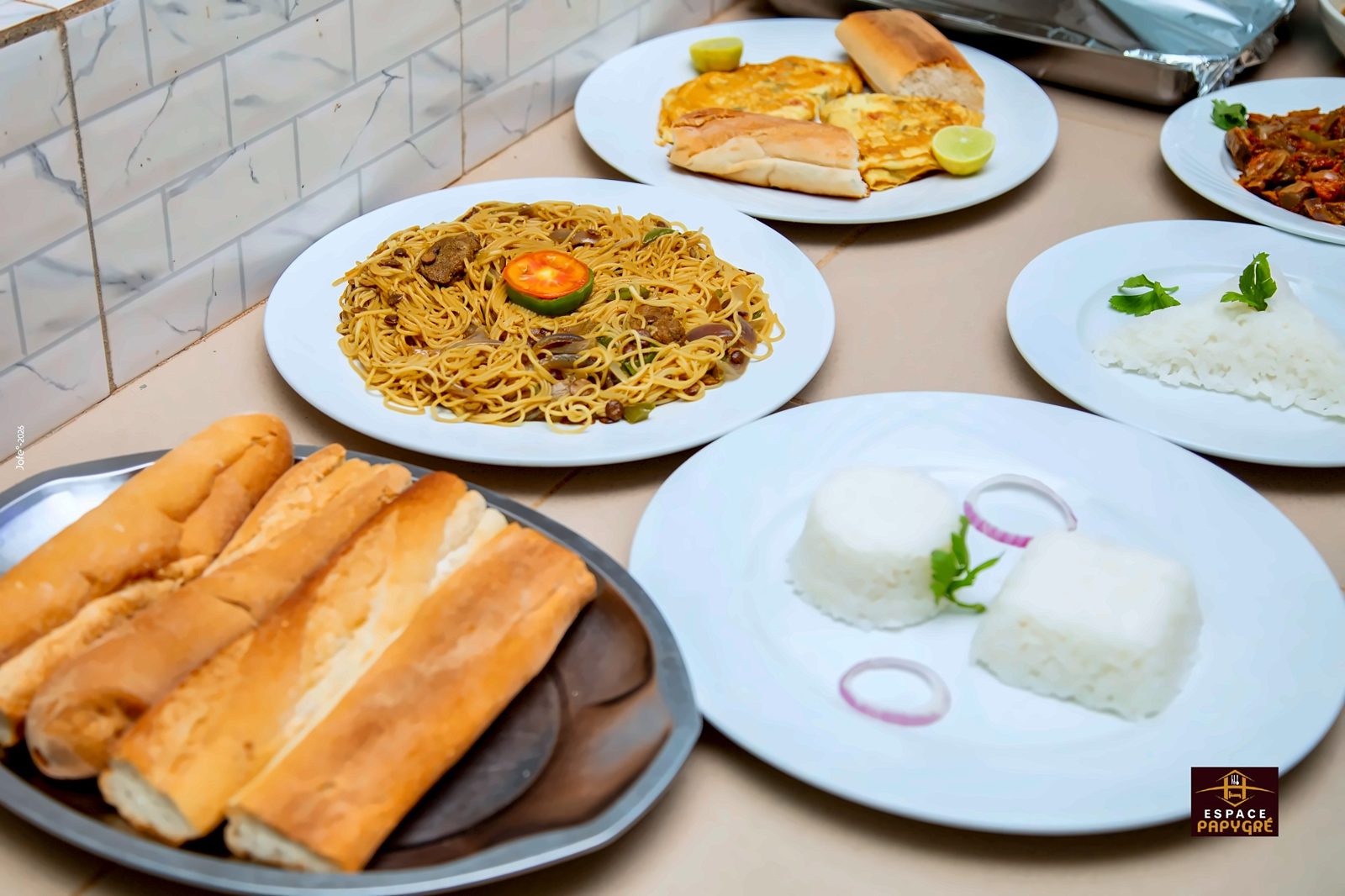 Buffet de plats variés