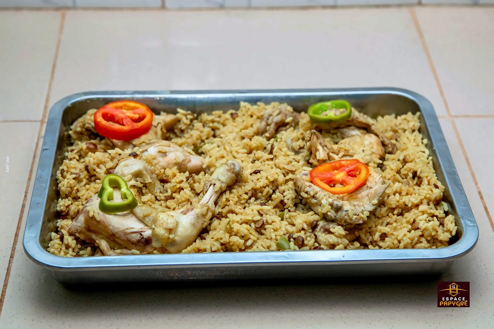Riz gras au poulet